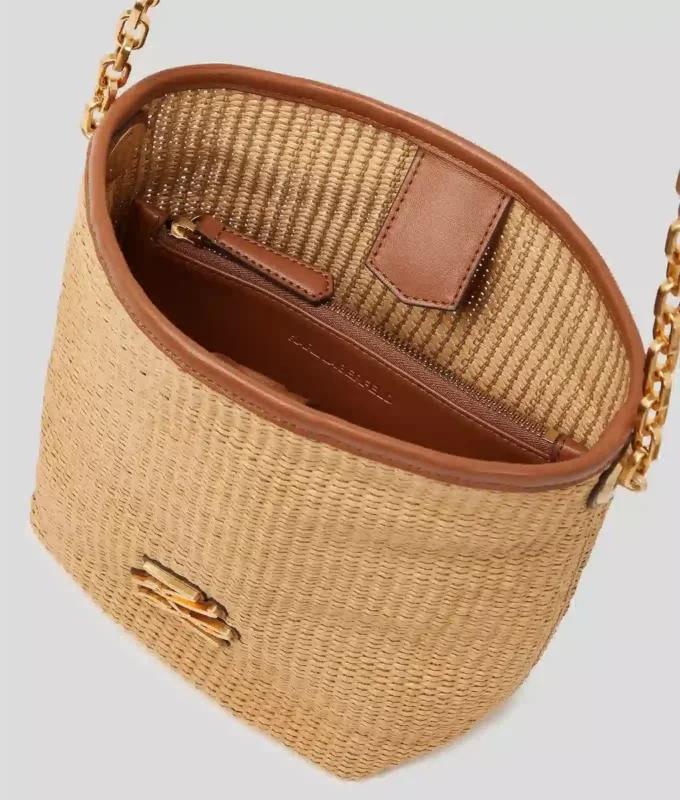 K/Autograph υφασμένη μικρή τσάντα τύπου bucket K/Autograph υφασμένη μικρή τσάντα τύπου bucket
