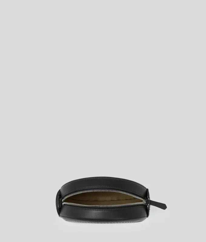 K/CIRCLE EMBOSSED LOGO ROUND CROSSBODY BAG K/CIRCLE EMBOSSED LOGO ROUND CROSSBODY BAG