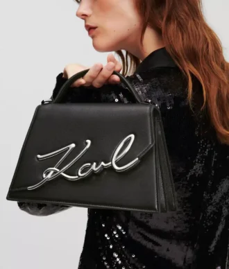 K/SIGNATURE MEDIUM CROSSBODY BAG