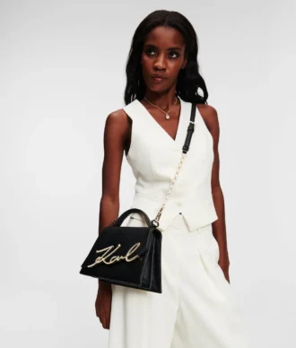 K/SIGNATURE MEDIUM CROSSBODY BAG