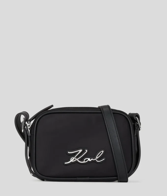 K/SIGNATURE NYLON CROSSBODY POUCH K/SIGNATURE NYLON CROSSBODY POUCH