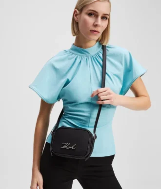 K/SIGNATURE NYLON CROSSBODY POUCH K/SIGNATURE NYLON CROSSBODY POUCH