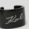 K/SIGNATURE RHINESTONES CUFF BRACELET K/SIGNATURE RHINESTONES CUFF BRACELET