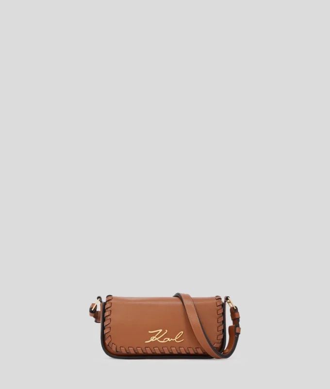 K/SIGNATURE WHIPSTITCH CROSSBODY BAG K/SIGNATURE WHIPSTITCH CROSSBODY BAG