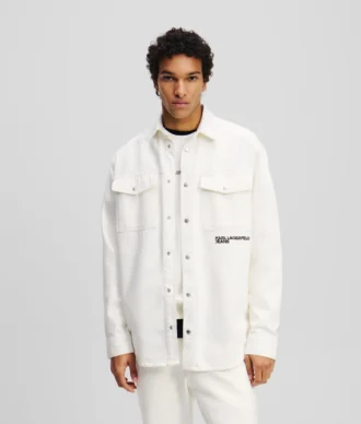 KARL PRINT DENIM OVERSHIRT