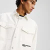 KARL PRINT DENIM OVERSHIRT KARL PRINT DENIM OVERSHIRT