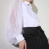 KARL STUDIO ΠΟΥΚΑΜΙΣΟ ΜΕ ΜΑΝΙΚΙΑ ΑΠΟ ΜΕΤΑΞΙ
