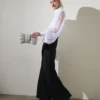 KARL STUDIO ΠΟΥΚΑΜΙΣΟ ΜΕ ΜΑΝΙΚΙΑ ΑΠΟ ΜΕΤΑΞΙ
