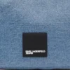 KLJ BOX LOGO COATED MINI HOBO BAG