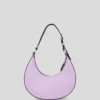KLJ BOX LOGO HALF-MOON SHOULDER BAG