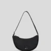 KLJ BOX LOGO SOFT HALF-MOON SHOULDER BAG
