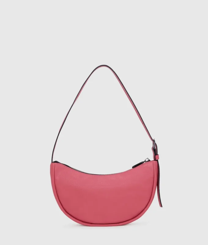 KLJ BOX LOGO SOFT HALF-MOON SHOULDER BAG