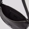 KLJ BOX LOGO SOFT HALF-MOON SHOULDER BAG