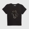 Κοριτσίστικο T-shirt Ikon Choupette με πούλιες Κοριτσίστικο T-shirt Ikon Choupette με πούλιες