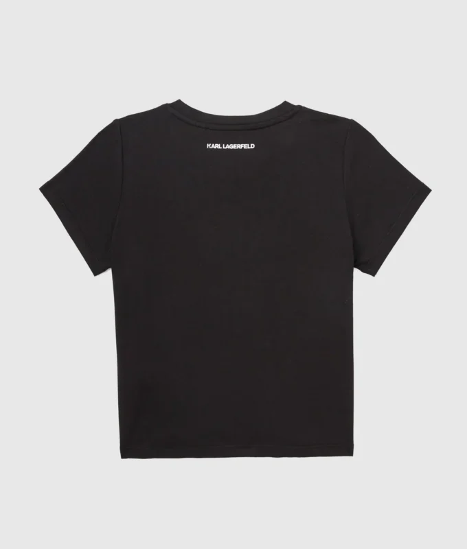Κοριτσίστικο T-shirt Ikon Choupette με πούλιες Κοριτσίστικο T-shirt Ikon Choupette με πούλιες