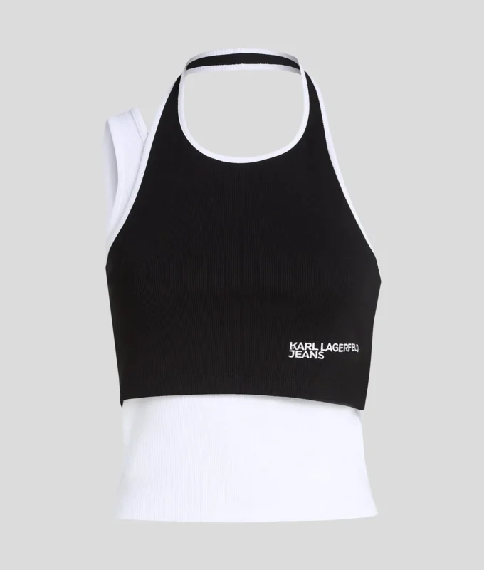 LAYERED RIBBED TANK TOP