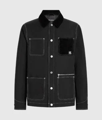 Μπουφάν bomber με ραφές σε αντίθεση