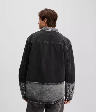 OMBRE DENIM OVERSHIRT