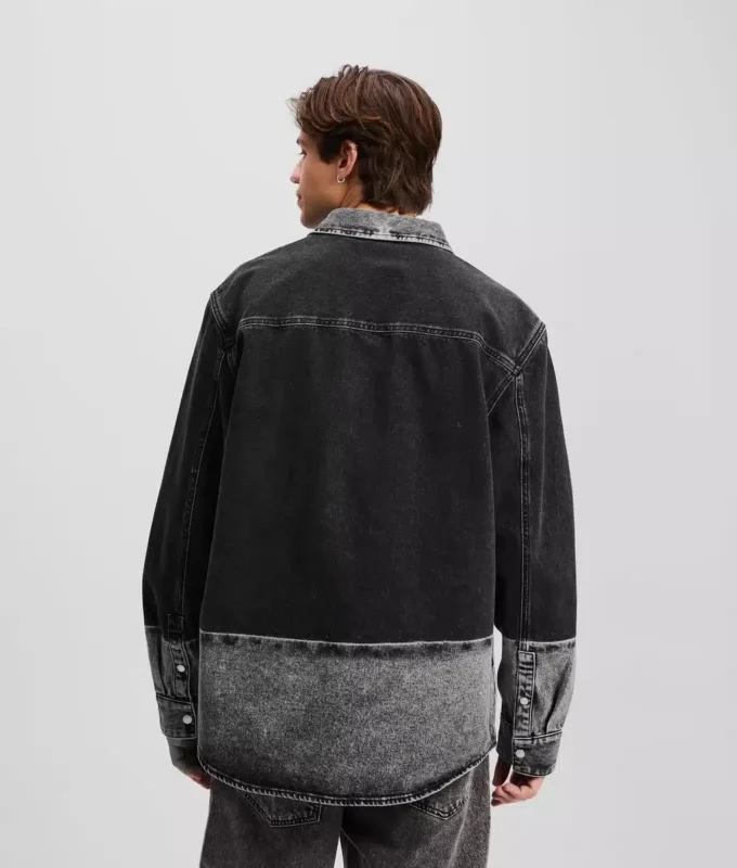 OMBRE DENIM OVERSHIRT OMBRE DENIM OVERSHIRT