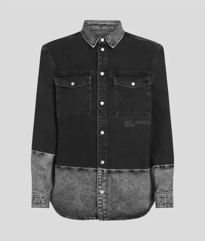 OMBRE DENIM OVERSHIRT OMBRE DENIM OVERSHIRT