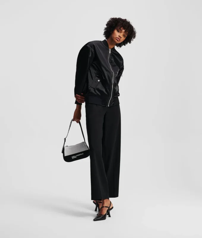 OVERSIZED SATIN BOMBER OVERSIZED SATIN BOMBER