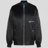 OVERSIZED SATIN BOMBER OVERSIZED SATIN BOMBER