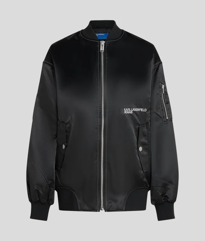 OVERSIZED SATIN BOMBER OVERSIZED SATIN BOMBER