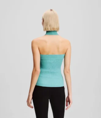 ΠΛΕΓΜΕΝΟ TOP ΜΕ HALTERNECK ΠΛΕΓΜΕΝΟ TOP ΜΕ HALTERNECK