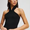 ΠΛΕΓΜΕΝΟ TOP ΜΕ HALTERNECK ΠΛΕΓΜΕΝΟ TOP ΜΕ HALTERNECK