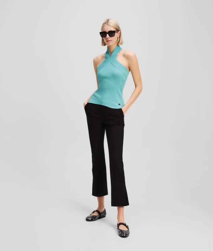 ΠΛΕΓΜΕΝΟ TOP ΜΕ HALTERNECK ΠΛΕΓΜΕΝΟ TOP ΜΕ HALTERNECK