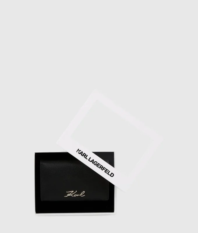 Πορτοφόλι K/Signature με δύο πτυχές Πορτοφόλι K/Signature με δύο πτυχές