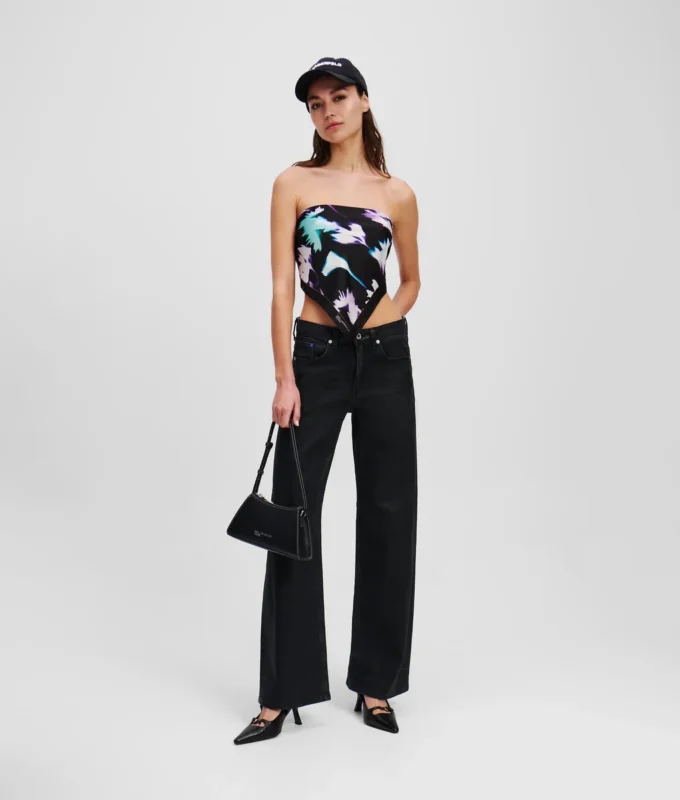ΠΡΟΣΤΡΩΜΕΝΟ RELAXED JEANS ΜΕΣΑΪΟΥ ΥΨΟΥΣ
