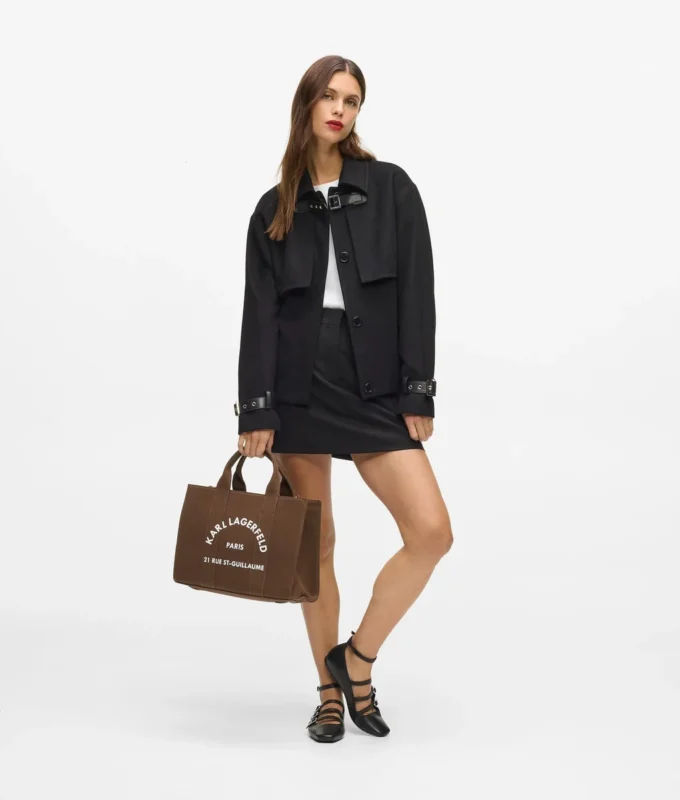 RUE ST-GUILLAUME MEDIUM SQUARE TOTE BAG RUE ST-GUILLAUME MEDIUM SQUARE TOTE BAG