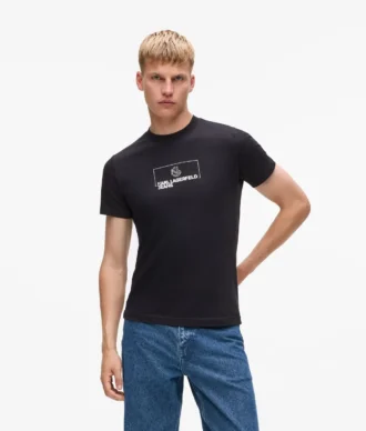 Στενό T-shirt με λογότυπο Στενό T-shirt με λογότυπο