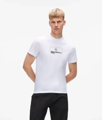 Στενό T-shirt με λογότυπο Στενό T-shirt με λογότυπο