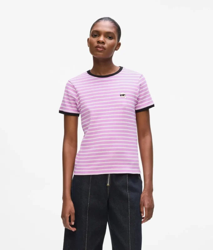 Τ-shirt Ikon με ρίγες Τ-shirt Ikon με ρίγες