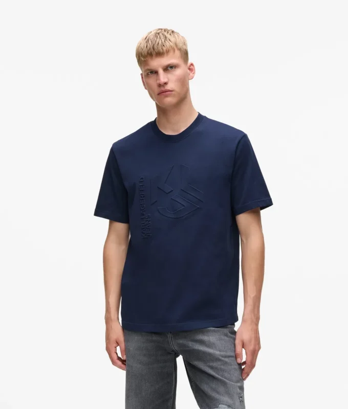 T-shirt με ανάγλυφο μονόγραμμα T-shirt με ανάγλυφο μονόγραμμα