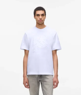 T-shirt με ανάγλυφο μονόγραμμα T-shirt με ανάγλυφο μονόγραμμα