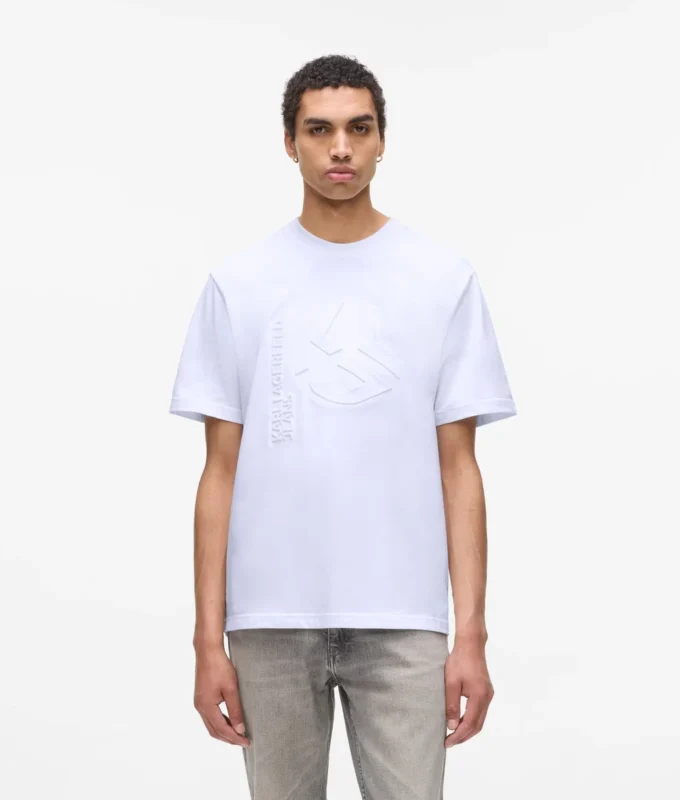 T-shirt με ανάγλυφο μονόγραμμα T-shirt με ανάγλυφο μονόγραμμα