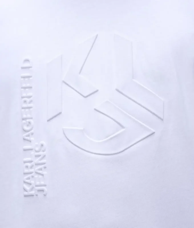 T-shirt με ανάγλυφο μονόγραμμα T-shirt με ανάγλυφο μονόγραμμα