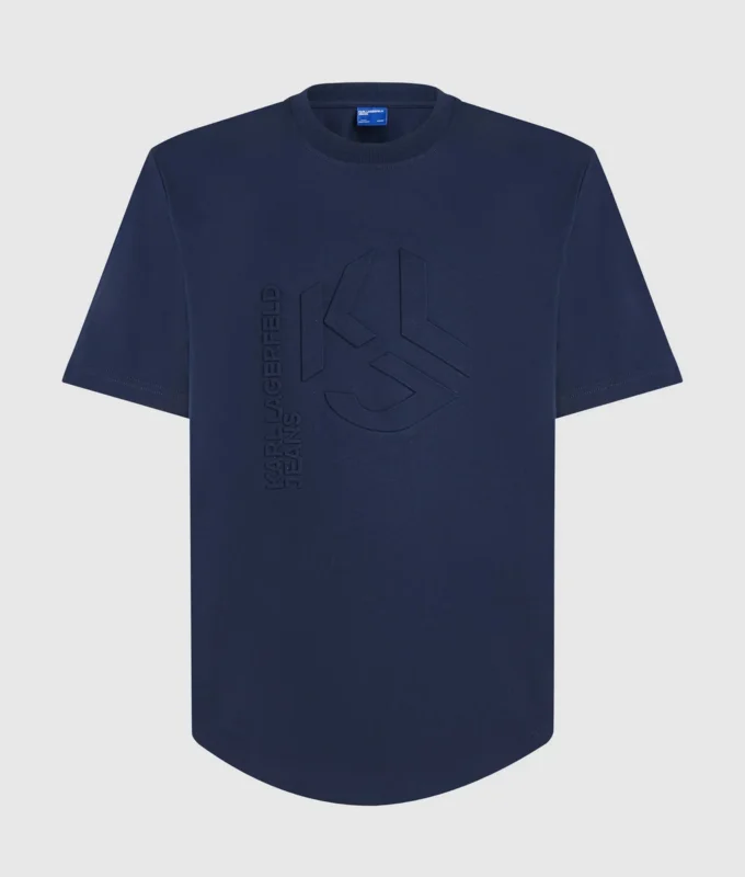 T-shirt με ανάγλυφο μονόγραμμα T-shirt με ανάγλυφο μονόγραμμα