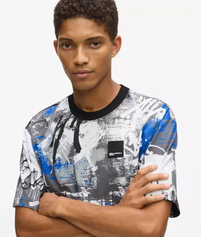 T-shirt με εφέ βαφής σε όλο το μήκος T-shirt με εφέ βαφής σε όλο το μήκος