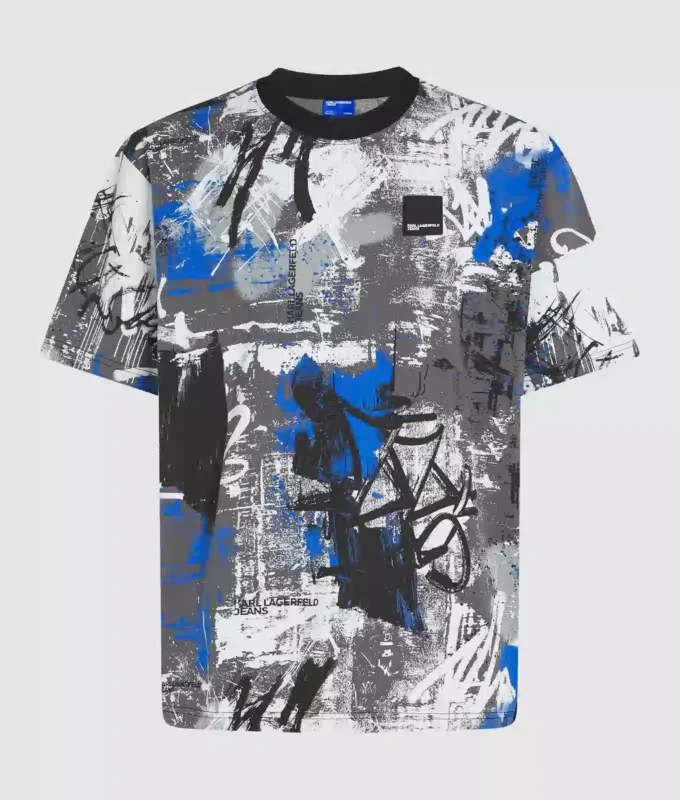 T-shirt με εφέ βαφής σε όλο το μήκος T-shirt με εφέ βαφής σε όλο το μήκος