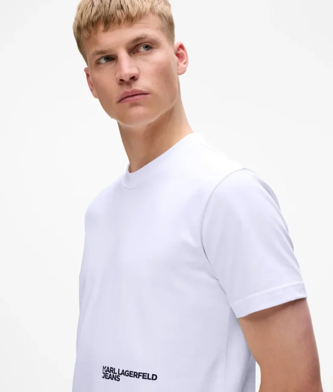 T-shirt με φράση του Karl