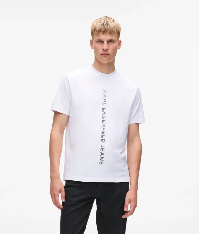 T-shirt με κάθετο λογότυπο