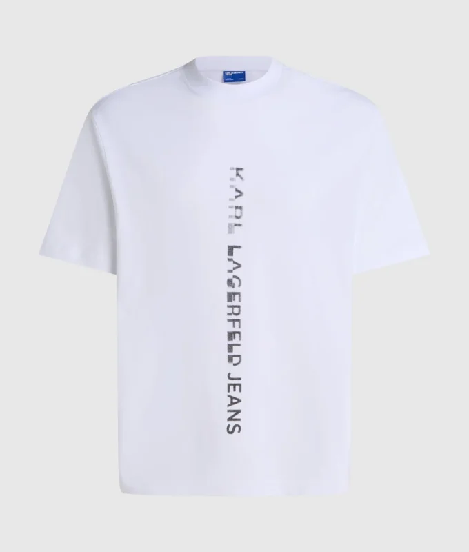 T-shirt με κάθετο λογότυπο