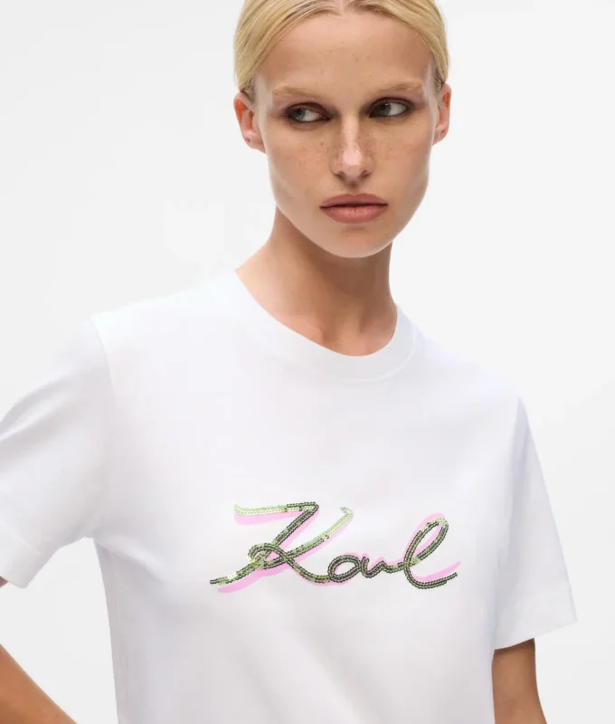T-shirt με παγιέτες T-shirt με παγιέτες