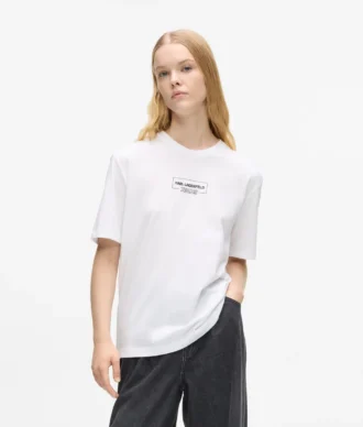 T-shirt με περίγραμμα λογότυπου