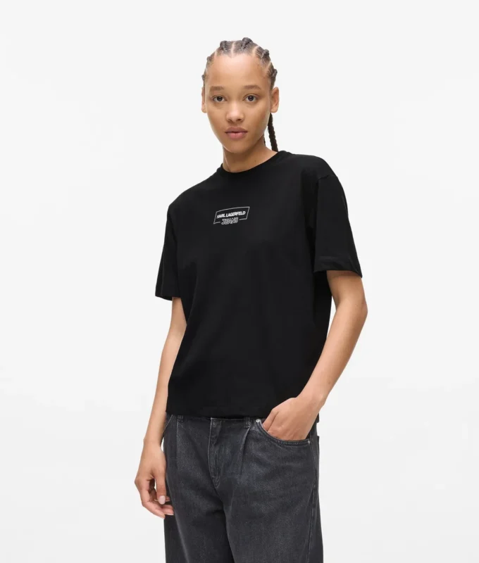 T-shirt με περίγραμμα λογότυπου T-shirt με περίγραμμα λογότυπου