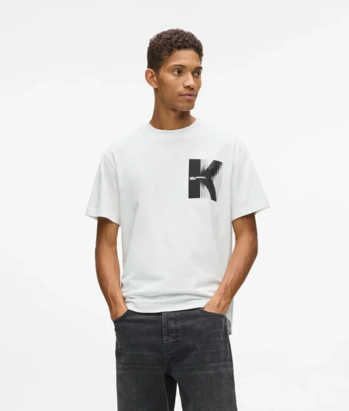 T-shirt με σχέδιο K T-shirt με σχέδιο K